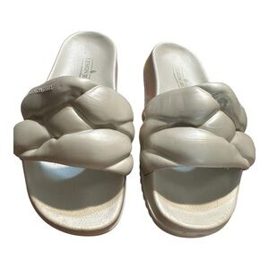 Lemon Cream Braided Sandals Modern Comfort